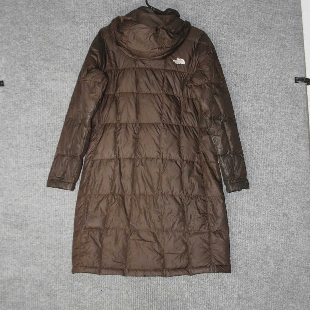 The North Face Metropolis Down Parka Womens M Brown Puffer Coat Hooded